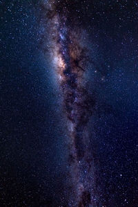 Low angle view of star field at night