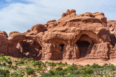 View of rock formations