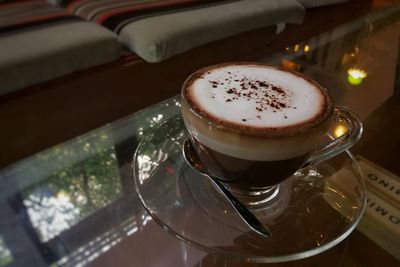 Close-up of drink on table