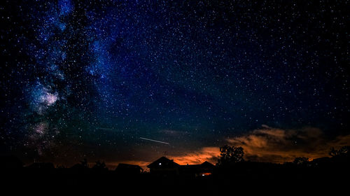 Scenic view of star field sky at night