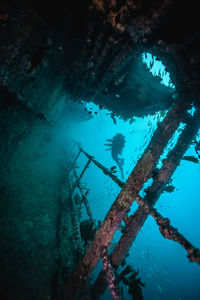 Scuba diver undersea