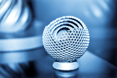 Close-up of microphone