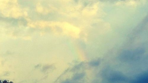 Low angle view of clouds in sky