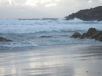 Scenic view of sea against sky