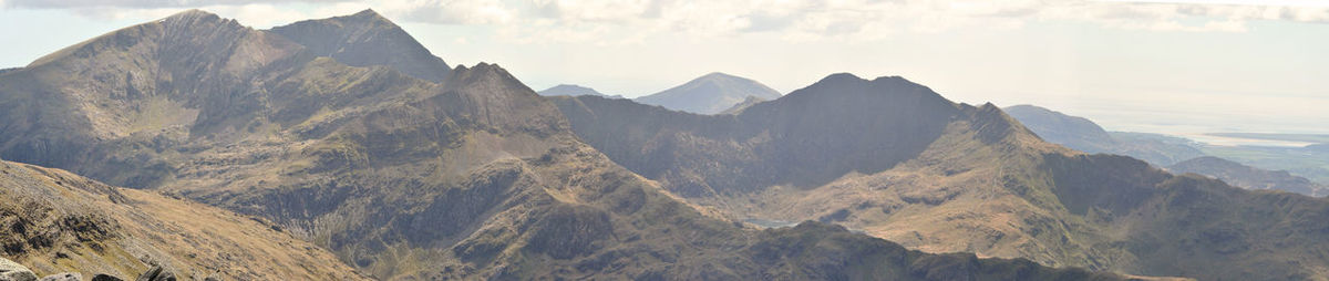 Panoramic view of mountain range