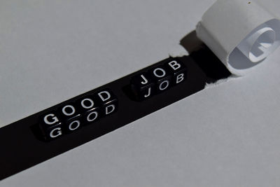 Close-up of computer keyboard on table