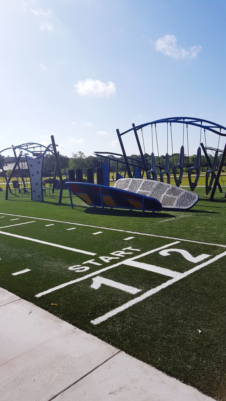 LOW ANGLE VIEW OF SOCCER FIELD