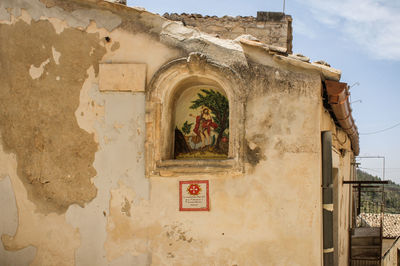 Low angle view of old building