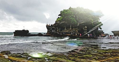 Group of people on beach