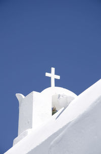 Low angle view of church against clear sky