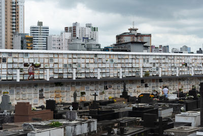  burial drawers at the campo santo cemetery in the city of salvador, bahia.