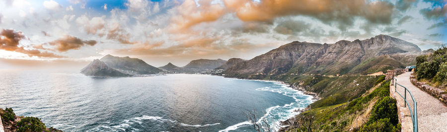 Panoramic view of sea against sky