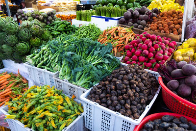 Fruits for sale at market stall