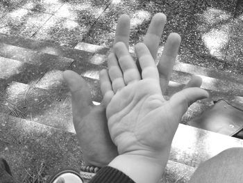 Close-up of woman hands