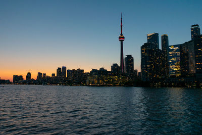 View of buildings in city at waterfront