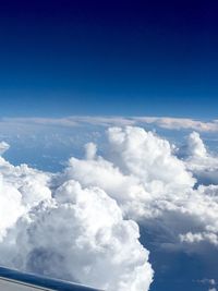 Aerial view of cloudscape