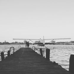 Pier on sea