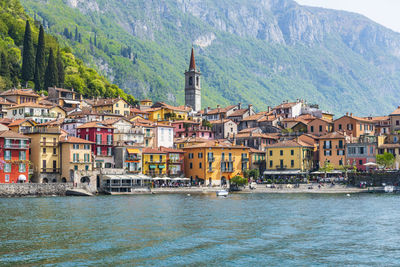 Buildings at varenna waterfront