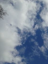 Low angle view of clouds in sky