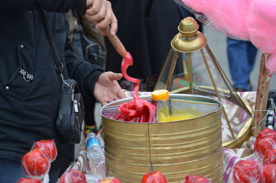 Candy seller in the bazaar