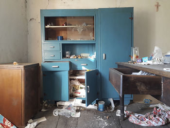 Interior of abandoned house