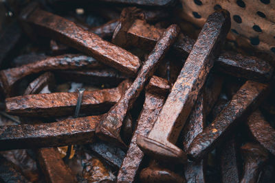 Full frame shot of rusty metal