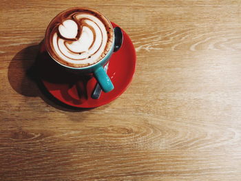 Close-up of coffee on table