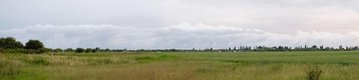 Panoramic view of landscape against sky