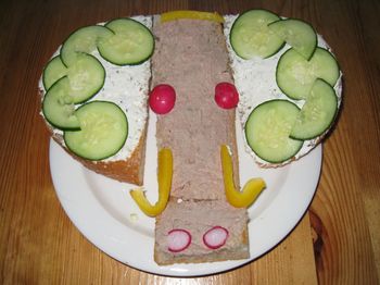 High angle view of food on plate