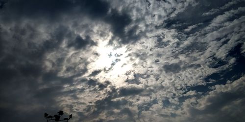 Low angle view of clouds in sky
