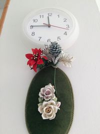 Close-up of flowers over white background