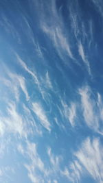 Low angle view of clouds in sky