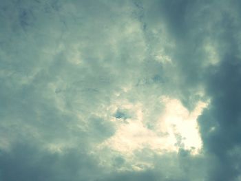 Low angle view of clouds in sky