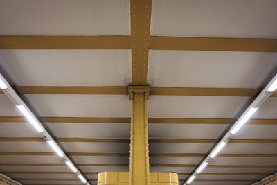 Low angle view of ceiling of building