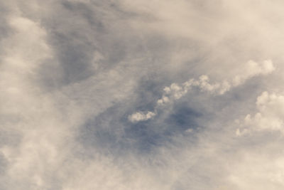 Low angle view of clouds in sky