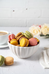 Close-up of food on table