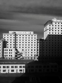 Buildings in city against sky