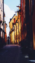 Street amidst buildings in city