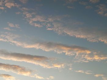 Low angle view of sky during sunset
