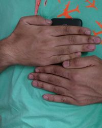 Close-up of woman's hands