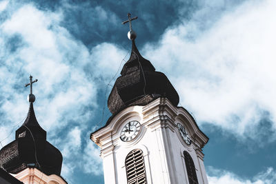 Low angle view of traditional building against sky