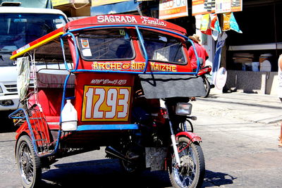 Cars parked in parking lot
