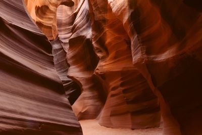 Low angle view of rock formation