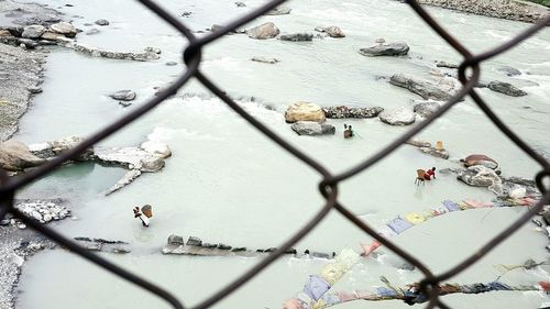 Full frame shot of chainlink fence