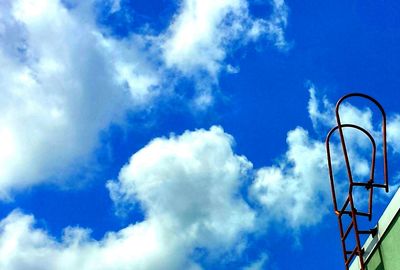 Low angle view of blue sky