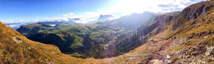 Scenic view of mountains