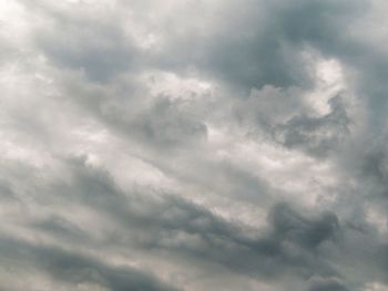 Low angle view of cloudy sky