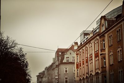 Low angle view of buildings against sky