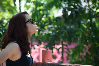 Woman looking away