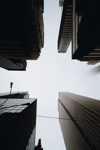 Buildings against clear sky